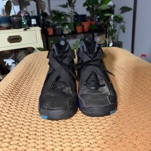 Air Jordan 8 Retro Kids‎ Sneakers Black Purple Teal Youth Shoes or 7.5 women
